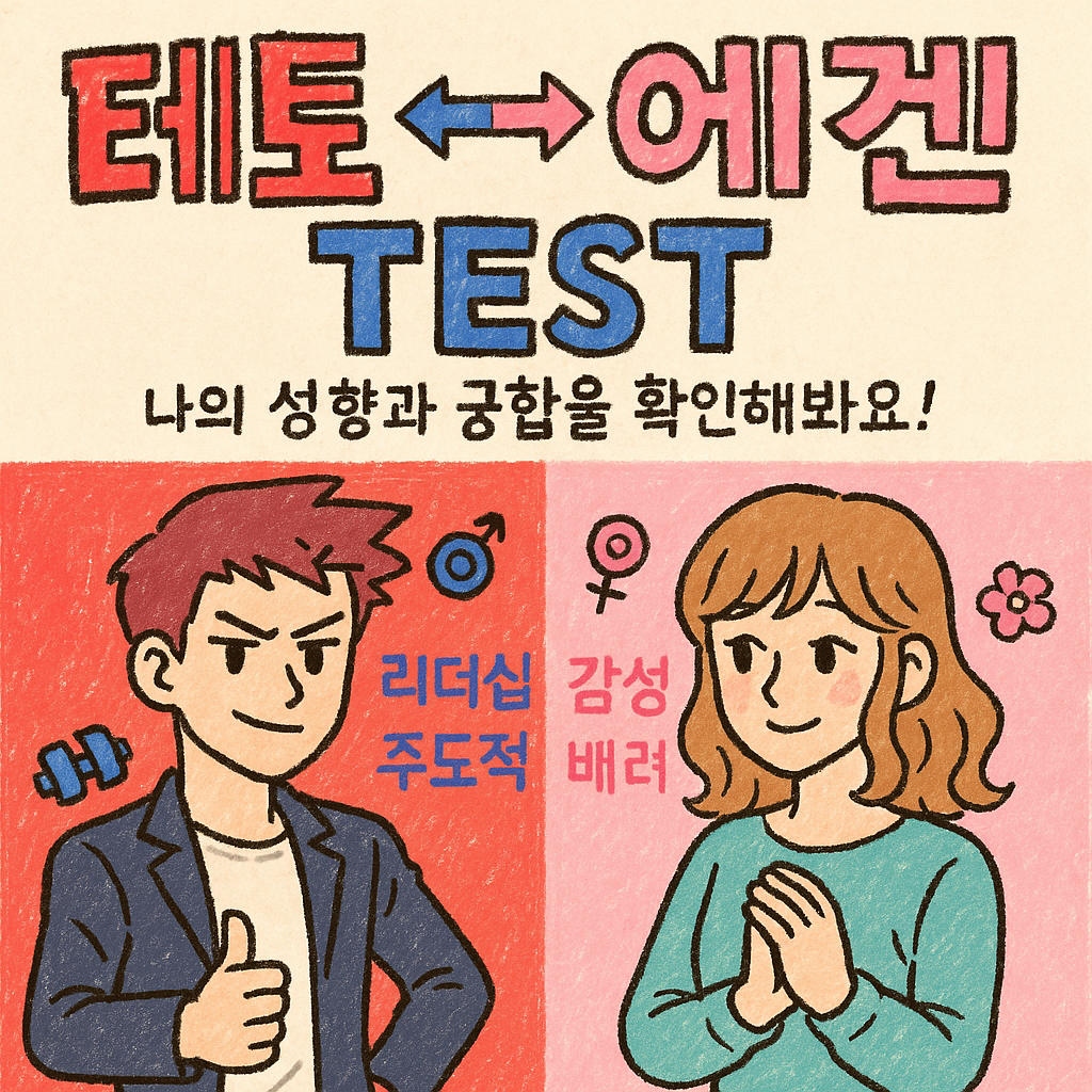 테토/에겐 테스트 - 현대 남녀 성향 분석 심리테스트